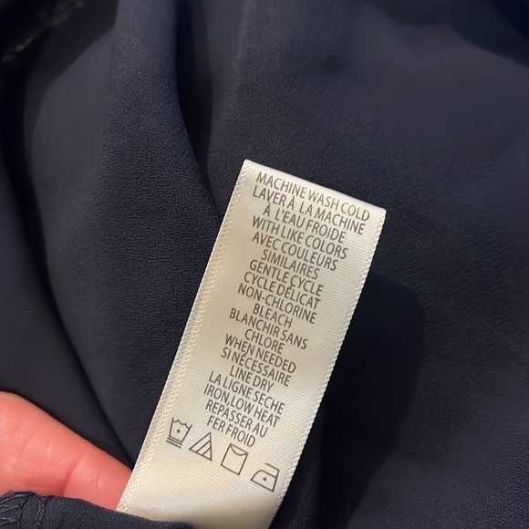 MAX STUDIO Navy Blue Floral Ruffled Georgette V-Neck Sleeveless Maxi Dress - Picture 5 of 9